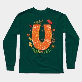 Letter U Monogram Long Sleeve T-Shirt